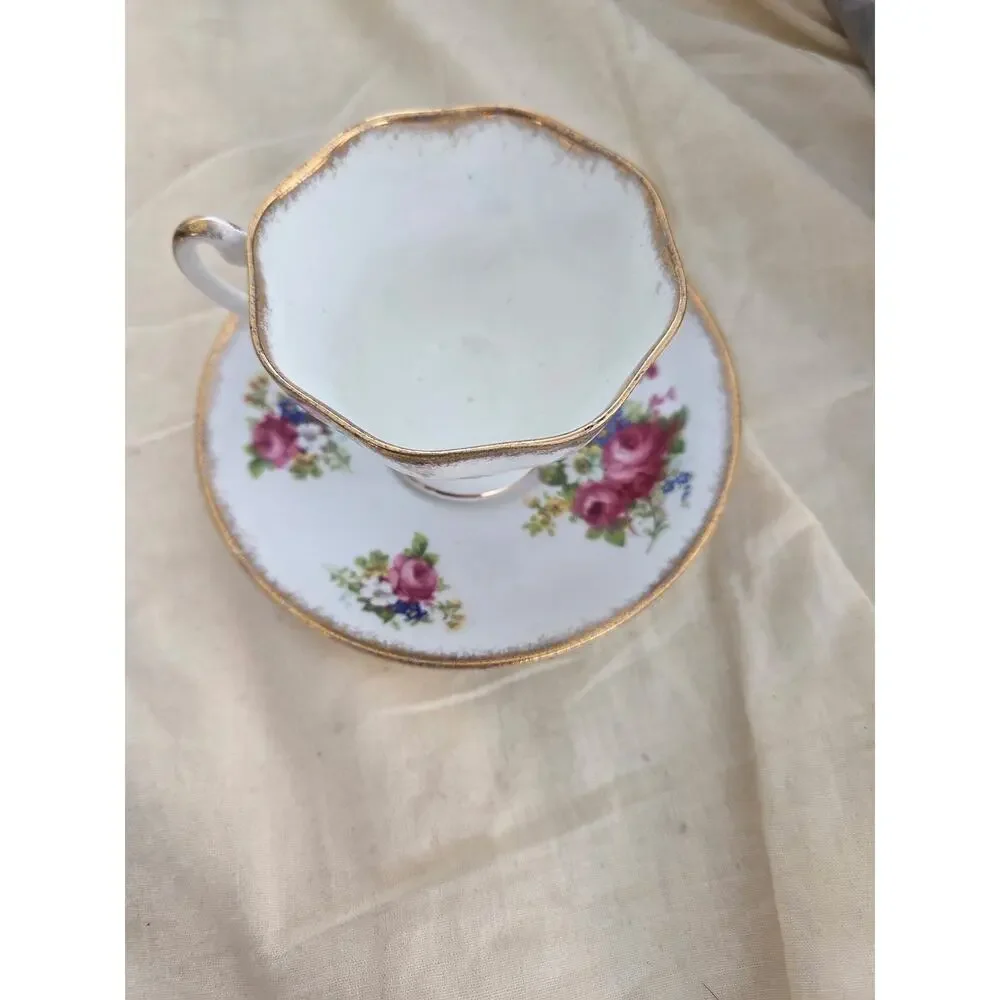 Vintage Salisbury Tea Cup And Saucer Plate